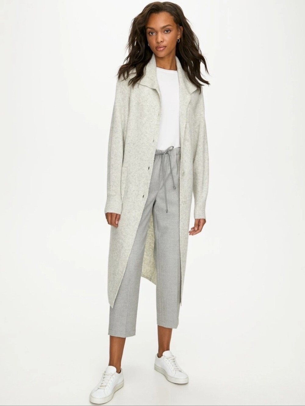 Aritizia The Group Babaton Nour Cardigan Grey Sz Small